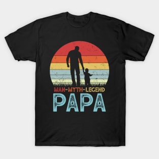 PAPA The Man The Myth The Legend T-Shirt **Name Can Be Customized** The Man The Myth The Legend, Papa, Papa Gift, Father's Day T-Shirt